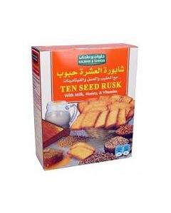 Halwani & Tahhan Ten Seed Rusk with Milk& Honey, 300gm