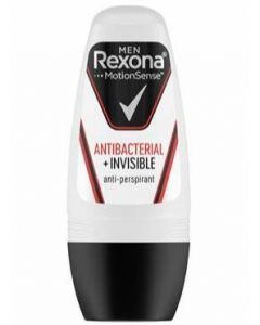 REXONA MEN Men Antiperspirant Roll-On Antibacterial + Invisible 50ml