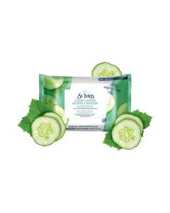 ST IVES Facial Cleansing Wipes Cleanse & Refresh, 25 Wipes