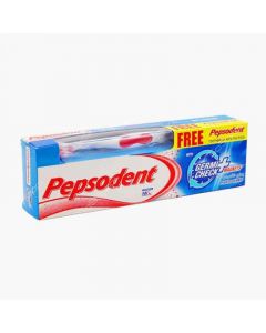 Pepsodent Germicheck Toothpaste + Toothbrush Free, 150 gm