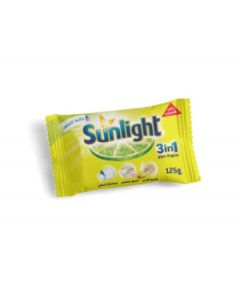 Sunlight Lively Lemon Bathing Soap (2 In 1), 125gm -